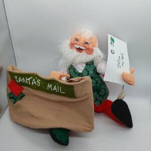 Anna Lee Mobilitee Dolls Santa Claus North Pole 12" with MailBag 1991